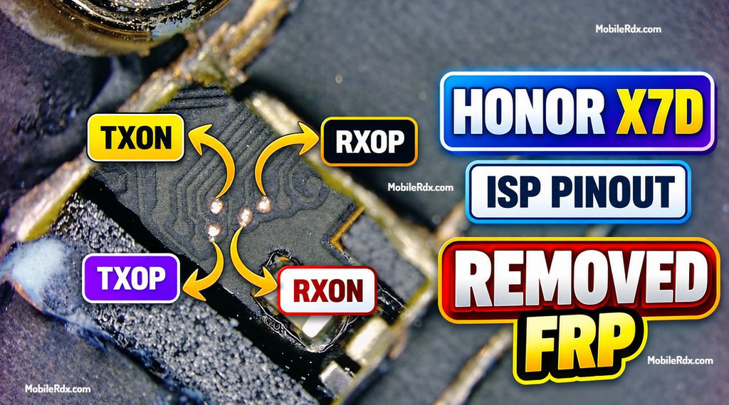 Honor X7d ISP Pinout UFS Chip 1024x569