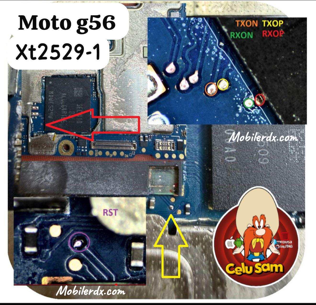 Motorola Moto G56 ISP pinout New Motorola Moto G56 ISP pinout New