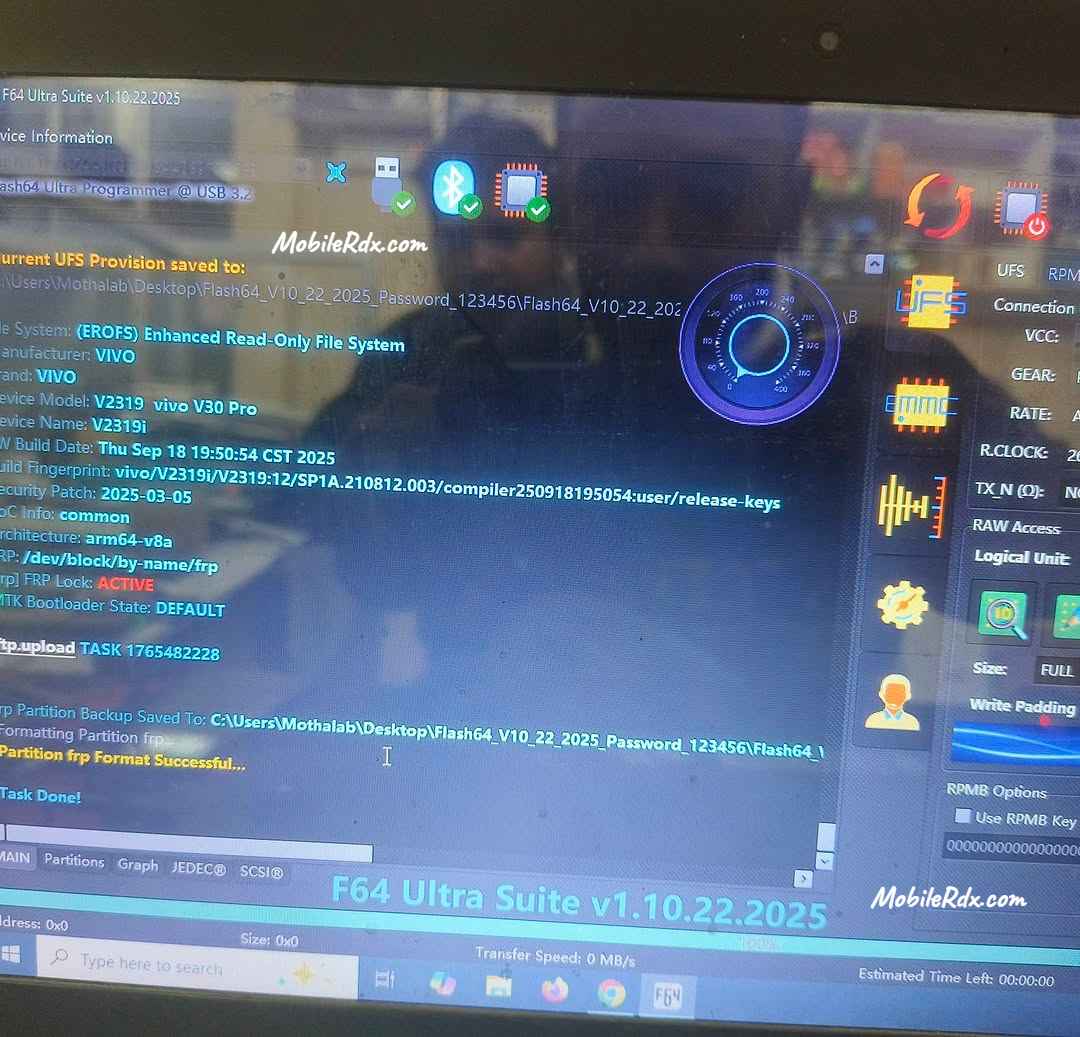 Vivo V30 Pro ISP Connected To Flas64 Box Vivo V30 Pro ISP Connected To Flas64 Box