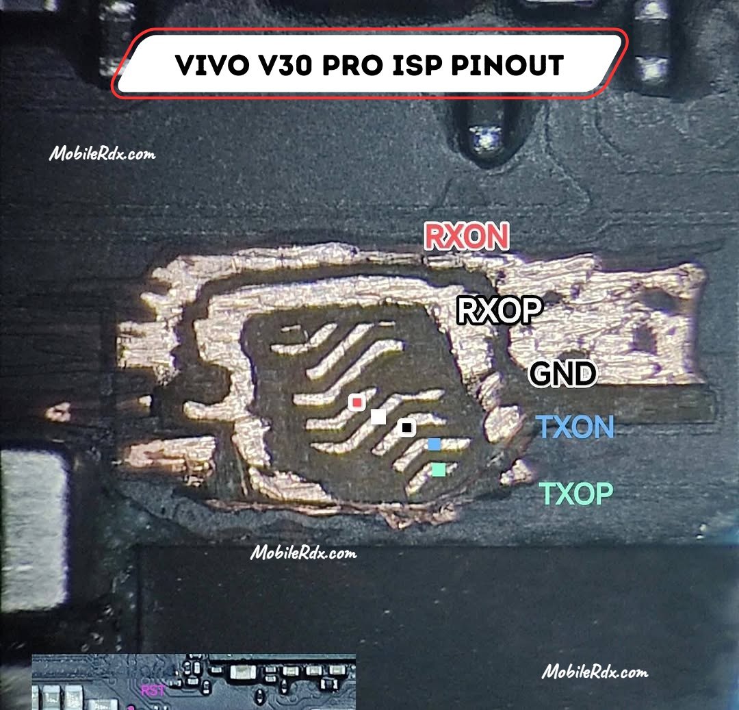 Vivo V30 Pro ISP Pinout Vivo V30 Pro ISP Pinout