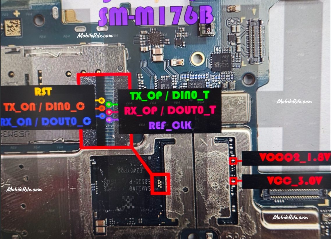 Samsung M17 SM M176B ISP Pinout Samsung M17 SM M176B ISP Pinout