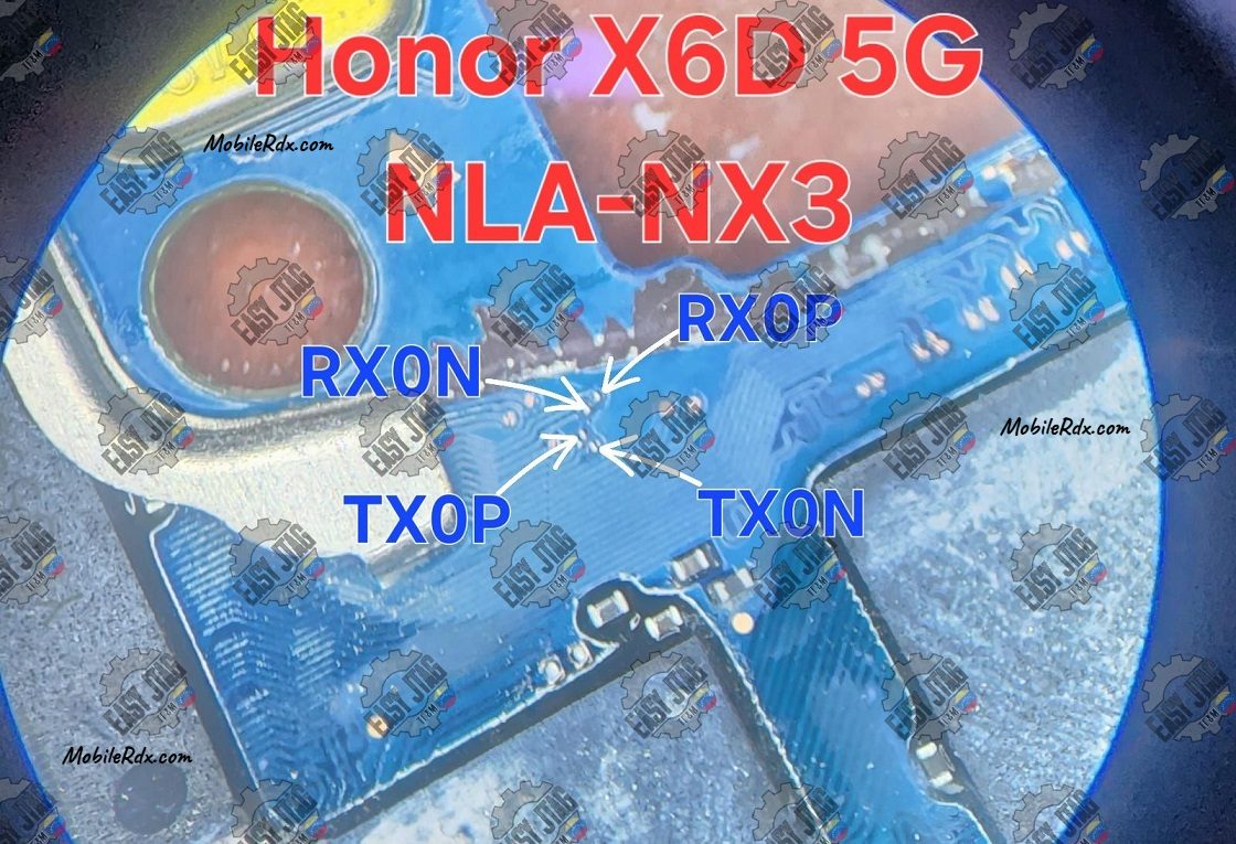 Honor X6D 5G UFS ISP Pinout Honor X6D 5G UFS ISP Pinout