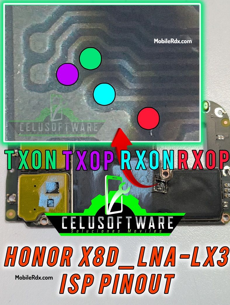 Honor X8d ISP Pinout UFS Honor X8d ISP Pinout UFS