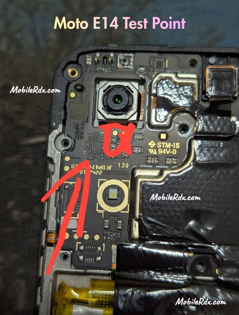Moto E14 Test Point Moto E14 Test Point