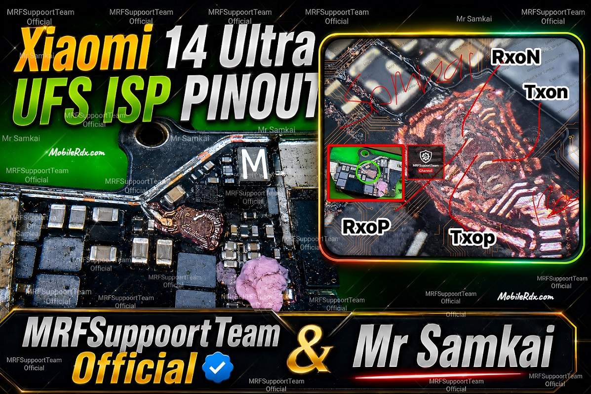 Xiaomi 14 Ultra UFS ISP Pinout Xiaomi 14 Ultra UFS ISP Pinout