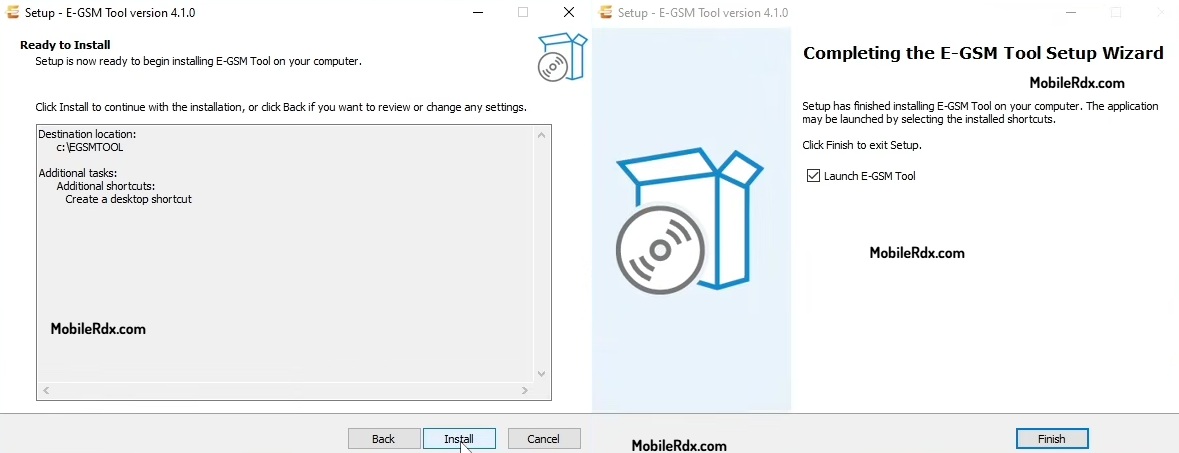 Install E-GSM Tool Install E-GSM Tool