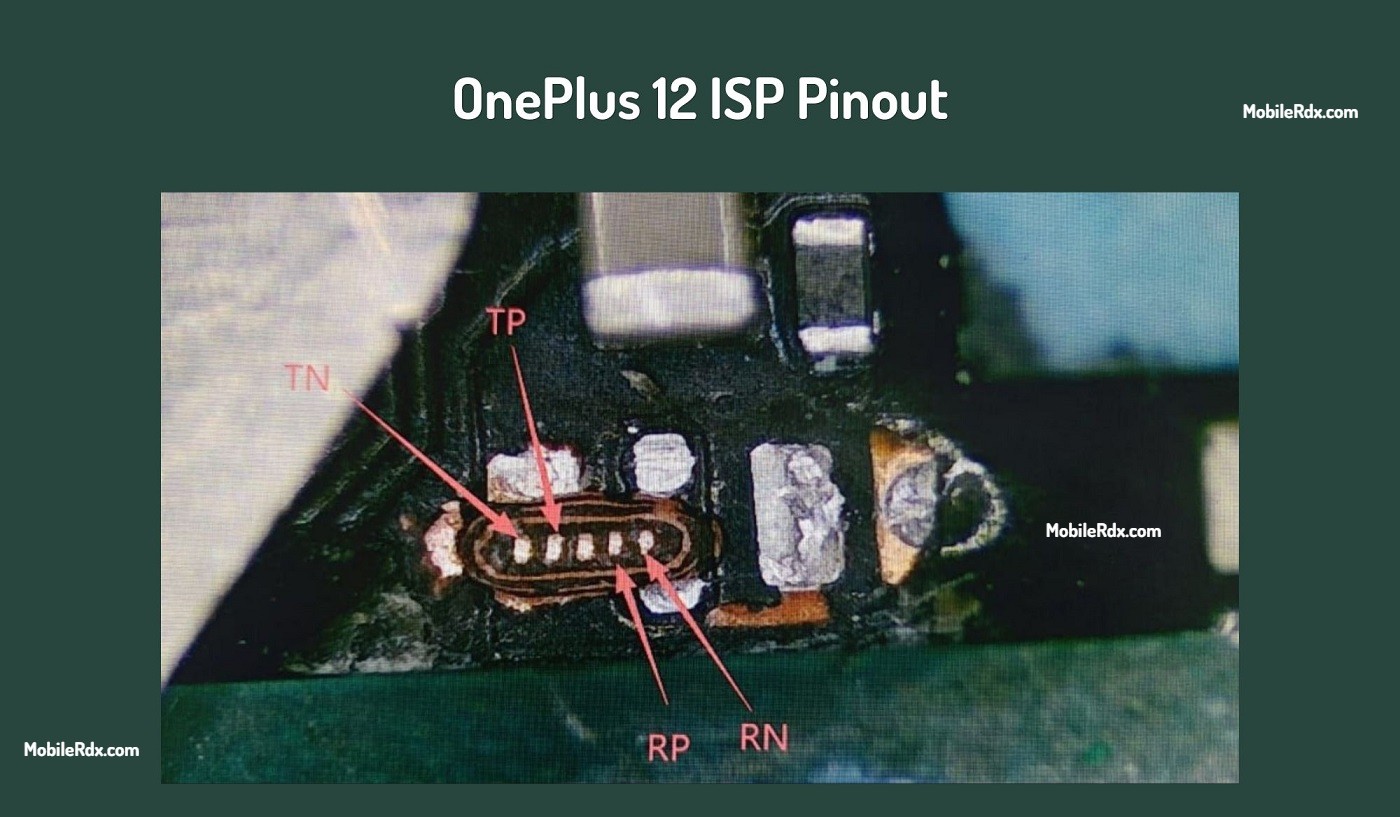 OnePlus 12 UFS ISP Pinout OnePlus 12 UFS ISP Pinout