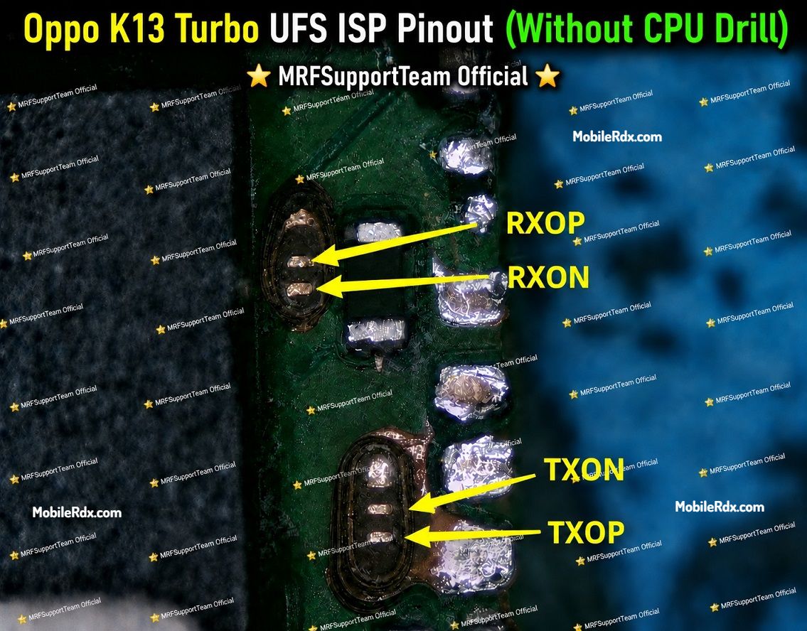 Oppo K13 Turbo UFS ISP Pinout Oppo K13 Turbo UFS ISP Pinout