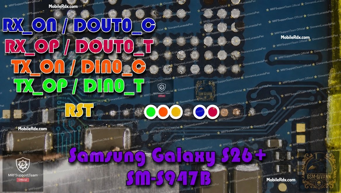 Samsung Galaxy S26+ SM-S947B UFS ISP Pinout Samsung Galaxy S26+ SM-S947B UFS ISP Pinout