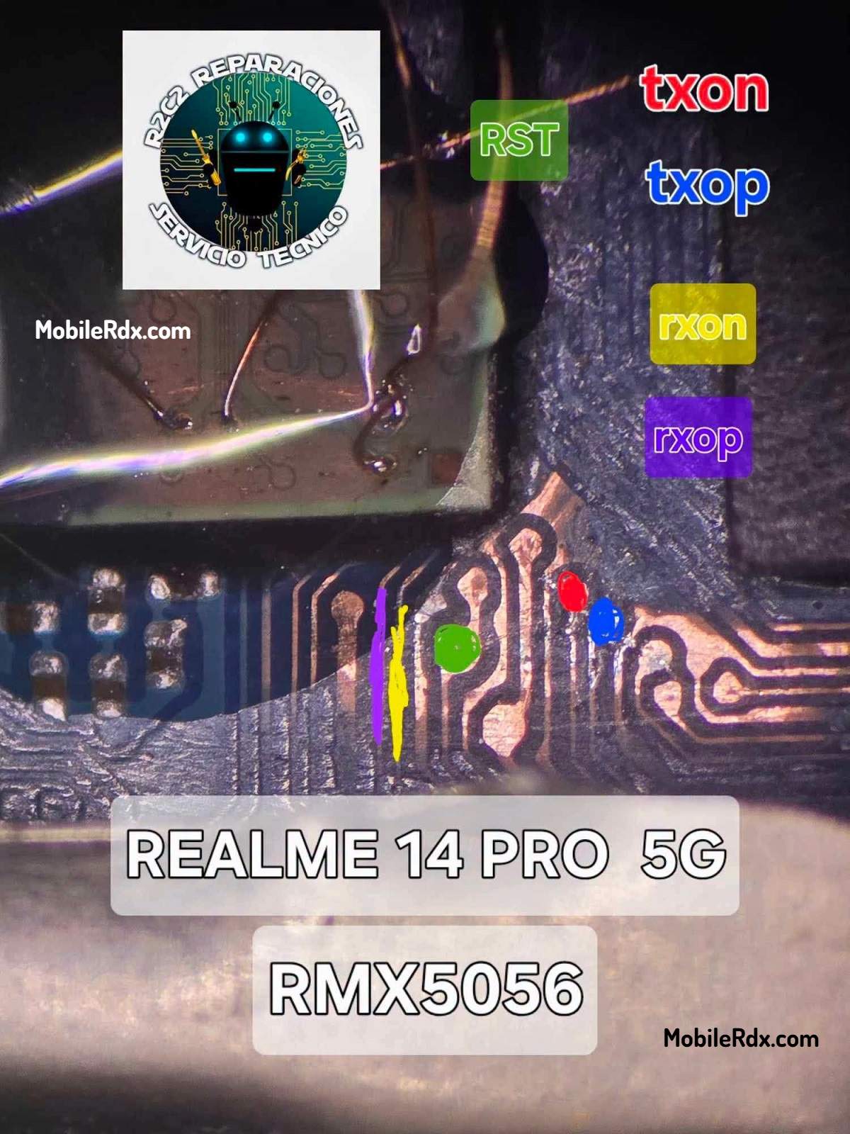 Realme 14 Pro RMX5056 UFS ISP Pinout Realme 14 Pro RMX5056 UFS ISP Pinout
