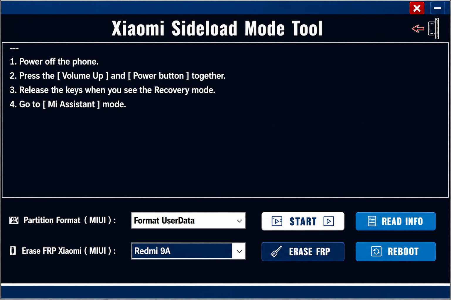 SAM SKIP Xiaomi Sideload Mode Tool SAM SKIP Xiaomi Sideload Mode Tool