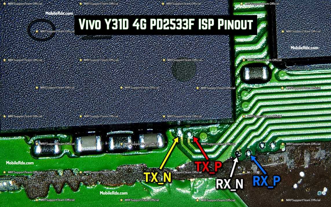 Vivo Y31D 4G PD2533F ISP Pinout Vivo Y31D 4G PD2533F ISP Pinout