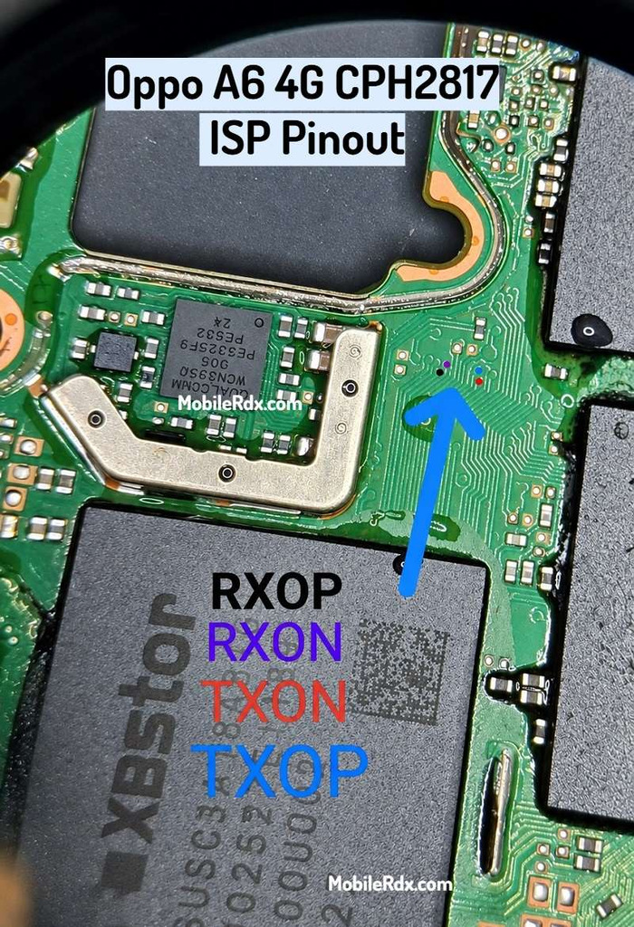 Oppo A6 CPH2817 UFS ISP pinout Oppo A6 4G CPH2817 ISP Pinout