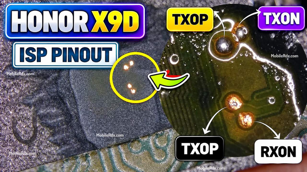 Honor X9d UFS ISP Pinout Image Honor X9d UFS ISP Pinout Image