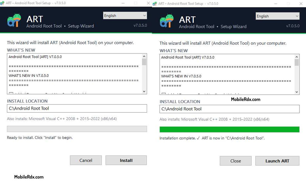 Install ART Tool Install ART Tool