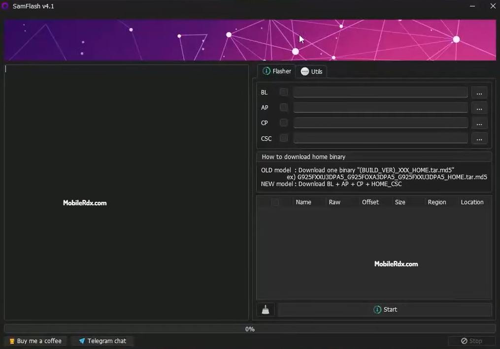 SamFlash Tool version 4.1 SamFlash Tool version 4.1
