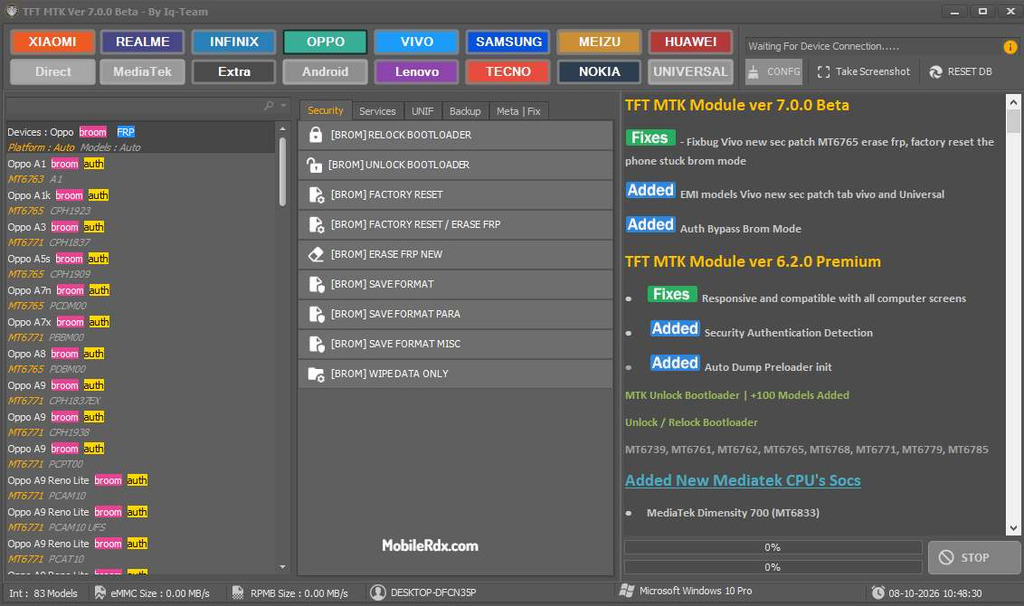 TFT MTK Module Tool TFT MTK Module Tool