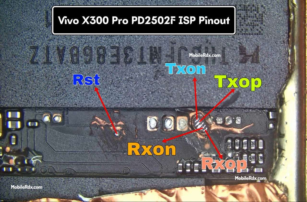 Vivo X300 Pro PD2502F UFS ISP Pinout 1024x674
