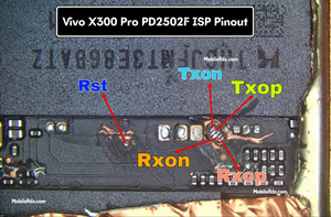 Vivo X300 Pro PD2502F UFS ISP Pinout 300x197