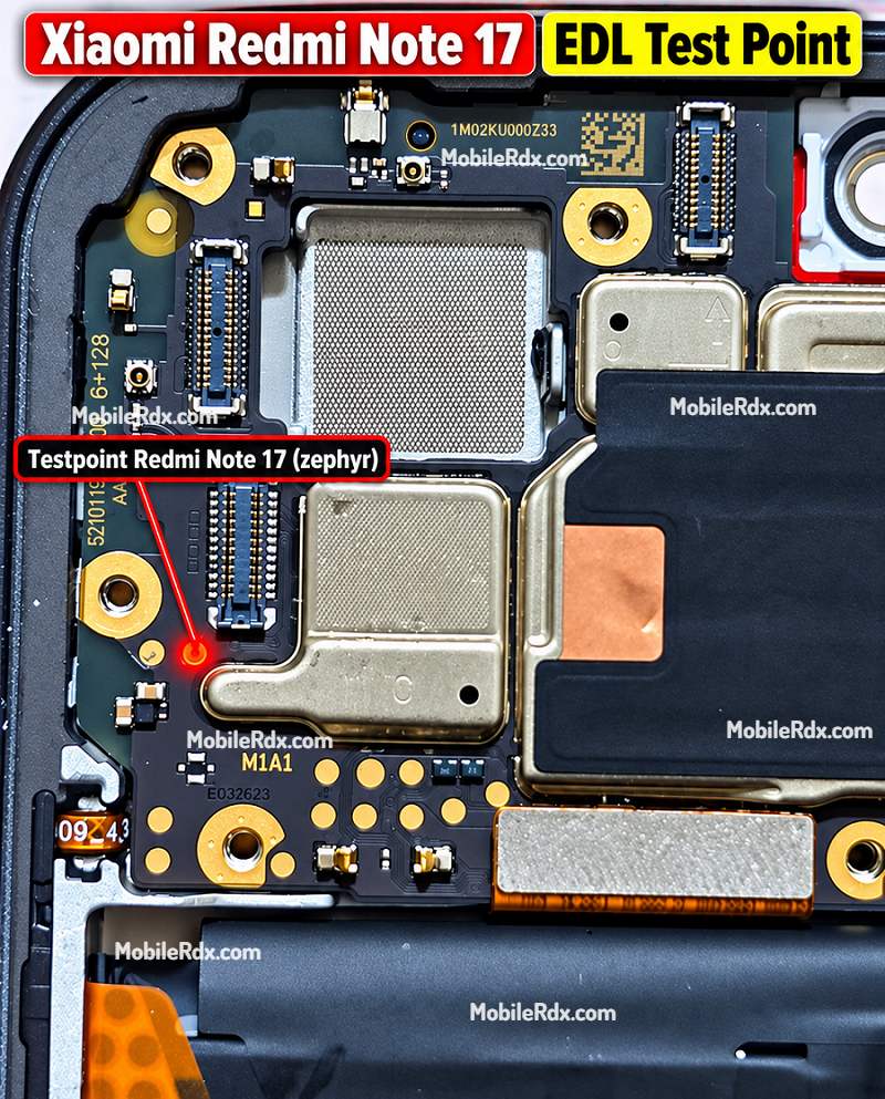 Xiaomi Redmi Note 17 Test Point (EDL 9008 Mode) Xiaomi Redmi Note 17 Test Point (EDL 9008 Mode)